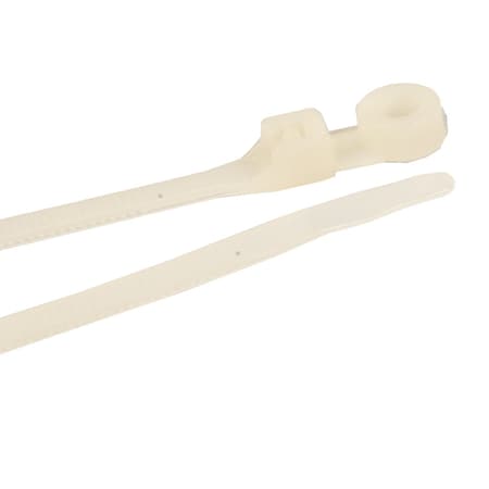 Forney Cable Tie, 15 in L, 4 in Max Bundle Dia., Natural, Nylon 6/6, 50 lb Strength, 100 PK 62108